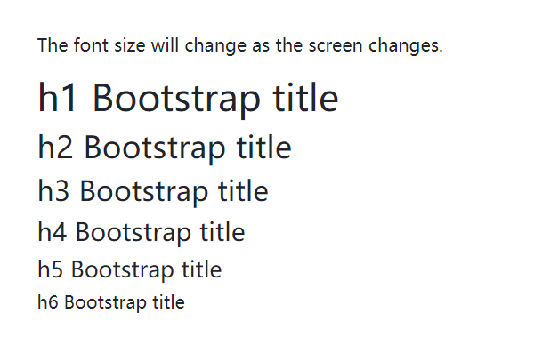 Bootstrap5 Typography