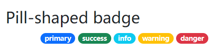 Bootstrap 5 Badges