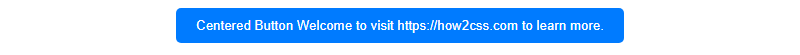 How To Center A Button Css