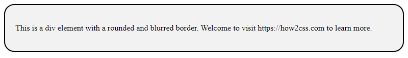 Css Border Blur