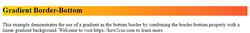 Css Border-Bottom