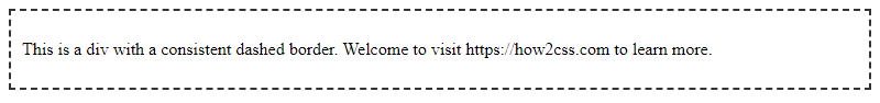 Css Border Dashed
