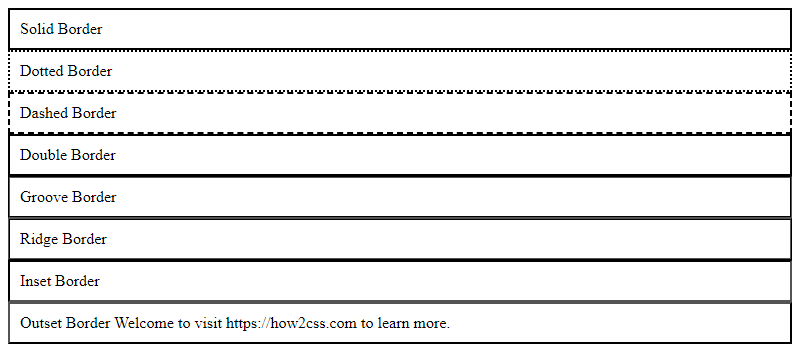 Css Border Effects