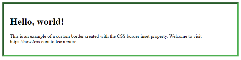Css Border Inset