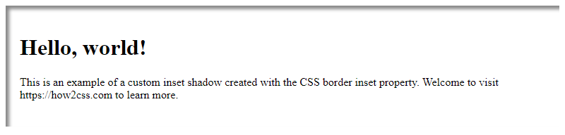 Css Border Inset