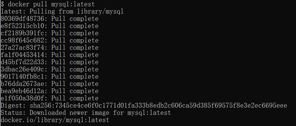 Docker Install MySQL