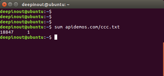 Linux sum command