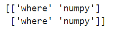Numpy Where Function
