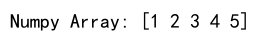 Convert Numpy Array to List