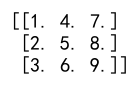 dataframe to numpy array