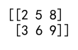 dataframe to numpy array