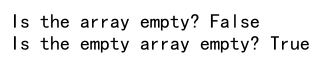 Determine Whether an Numpy Array is Empty