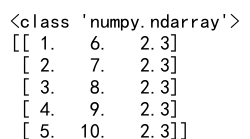 DF to Numpy Array