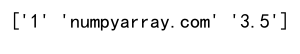 List to Numpy Array