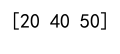 Numpy Array Indexing