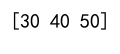 Numpy Array Indexing