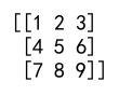 Numpy 2D Array