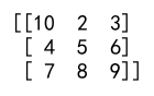 Numpy 2D Array