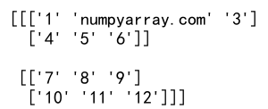 Numpy Array Reshape