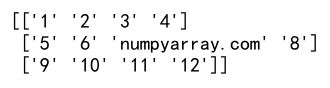 Numpy Array Reshape