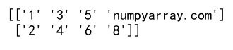 Numpy Array Reshape