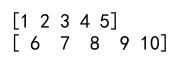 Numpy Array