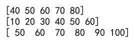 Numpy Array