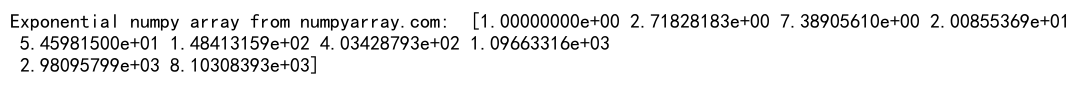 Numpy Arange Function