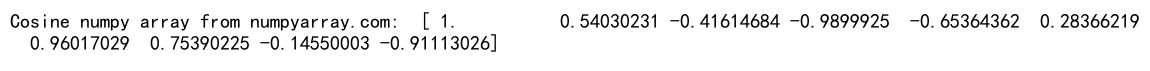 Numpy Arange Function