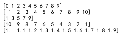 Numpy arange vs linspace