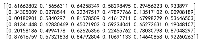 Numpy Array Slicing