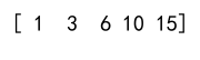 Numpy Array Sum