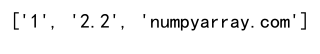 Numpy Array to List