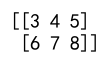 Numpy Array Type