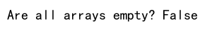 Numpy Check Empty Array