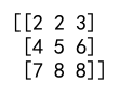 Numpy Clip 2D Array