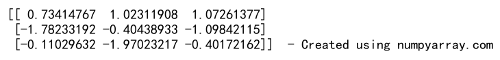 Numpy Create Array