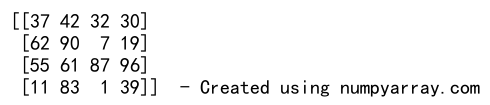 Numpy Create Array