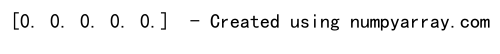 Numpy Create Array