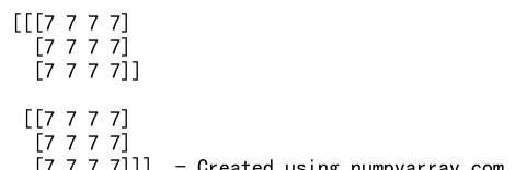 Numpy Create Array