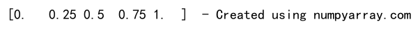 Numpy Create Array