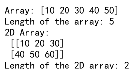 Numpy Length