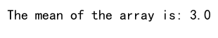 Numpy Mean