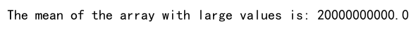 Numpy Mean