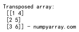 Numpy ndarray