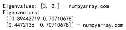 Numpy ndarray