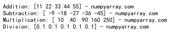 Numpy ndarray