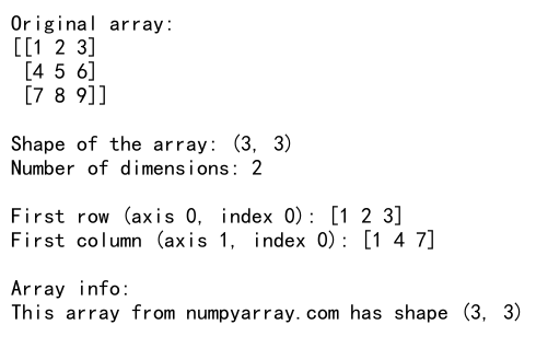 Numpy Reverse Axis