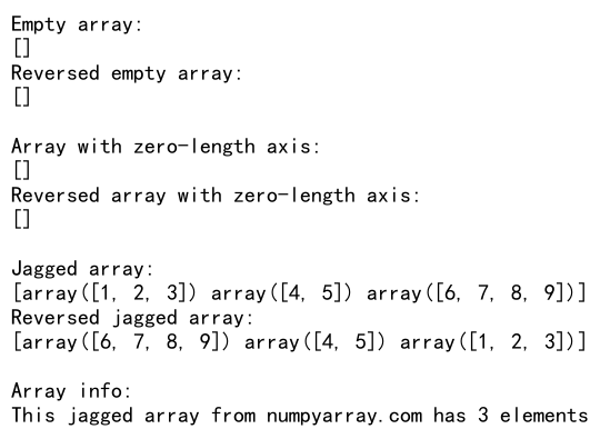 Numpy Reverse Axis