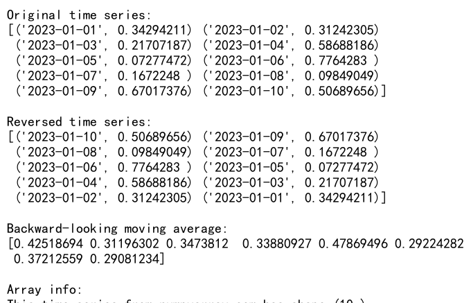 Numpy Reverse Axis